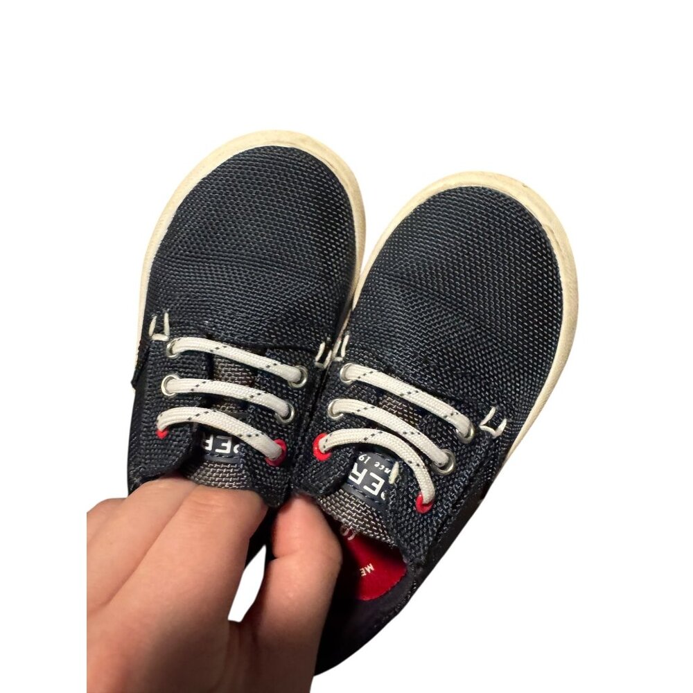 Sperry Bodie Jr Washable Blue Sneakers Kids Size 7 No Tie Slip on Velcro - Picture 2 of 8